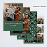 "Flourish" - Retired Holiday Cards in Evergreen by Melanie Kosuge - Back of Card