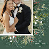 "Flourish" - Retired Holiday Cards in Evergreen by Melanie Kosuge - Close-Up