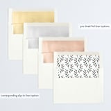 "Flourish" - Retired Holiday Cards in Evergreen by Melanie Kosuge - Slip-In Envelope Liners