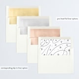 "Very Merry Hand Lettered" - Retired Holiday Cards in Snow by Becky Nimoy - Slip-In Envelope Liners