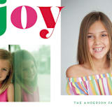 "Christmas Time Joy" - Retired Holiday Cards in Gumdrop by Little Print Design - Close-Up