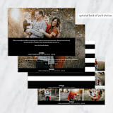 "Merry Bright" - Retired Holiday Cards in Linen by Erin Deegan - Back of Card