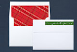 "Full of Wonder" - Retired Holiday Cards in Holiday Red by Michelle Poe - Liner and Label
