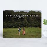 "A Merry Wish" - Retired Holiday Cards in Snow by Kimberly FitzSimons - Front