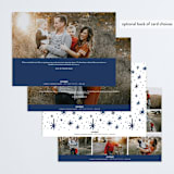 "Spirits Bright" - Retired Holiday Cards in Navy by Jamie Schultz Designs - Back of Card