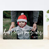 "best.christmas.ever." - Retired Holiday Cards in Snow by Susan Zinader - Front