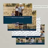 "Centered Joy" - Retired Holiday Cards in Navy by Brianne Larsen - Back of Card