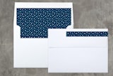 "Love Came Down At Christmas" - Retired Holiday Cards in Blue by Lehan Veenker - Liner and Label