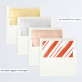"candycane swirl" - Retired Holiday Cards in Candycane by Lauren Semmer - Slip-In Envelope Liners