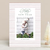 "pencil stripes" - Retired Holiday Cards in Candy Cane by Elsa Duncan - Front