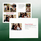 "Retro greetings" - Retired Holiday Cards in Ruby by Inkblot Design - Interior Options