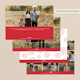 "Believe Script" - Retired Holiday Cards in Snow by GeekInk Design - Back of Card