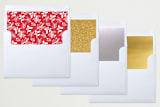 "Fun Botanical Frame" - Retired Holiday Cards in Cherry by Kerry Doyle - Slip-In Envelope Liners