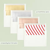 "Simply Splendid" - Retired Holiday Cards in Snow by Design Lotus - Slip-In Envelope Liners
