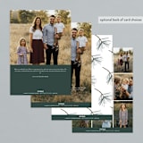 "pine needle merry" - Retired Holiday Cards in Pine by Mango Ink - Back of Card