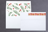 "merry bricolage" - Retired Holiday Cards in Holly by silverscreen studio - Liner and Label