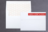 "A Little Naughty" - Retired Holiday Cards in Candy Cane by Kelly Nasuta - Liner and Label
