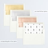 "feliz navidad hand lettered" - Retired Holiday Cards in Snow by Elsa Duncan - Slip-In Envelope Liners