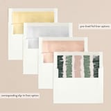 "overlapped brushes" - Retired Holiday Cards in Evergreen by Aspacia Kusulas - Slip-In Envelope Liners