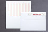 "Holiday Merry Tag" - Retired Holiday Cards in Candy Cane by Susan Brown - Liner and Label