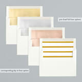 "Cheerful Greens" - Retired Holiday Cards in Starlight by Lehan Veenker - Slip-In Envelope Liners
