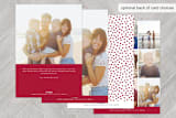 "Merry Snapshot" - Retired Holiday Cards in Cranberry by Haley Warner - Back of Card