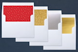 "trim type" - Retired Holiday Cards in candy apple by lena barakat - Slip-In Envelope Liners
