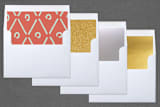 "Collage Doodles" - Retired Holiday Cards in Peaches by Michelle Poe - Slip-In Envelope Liners