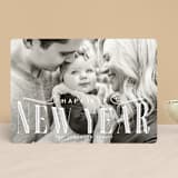 "Christmas" - Retired Holiday Cards in Snowcap by GeekInk Design - Front