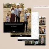 "and be glad" - Retired Holiday Cards in Snow by Ella Weaver - Back of Card