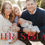 "A Classic Christmas" - Retired Holiday Cards in Ruby by Lauren Chism - Close-Up