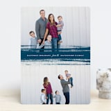 "One Line Brush" - Retired Holiday Cards in Atlantic by fatfatin - Front