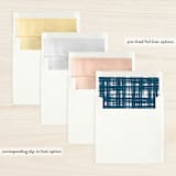 "One Line Brush" - Retired Holiday Cards in Atlantic by fatfatin - Slip-In Envelope Liners