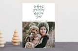 "Modern Script" - Retired Holiday Cards in Pine by Grace Kreinbrink - Front