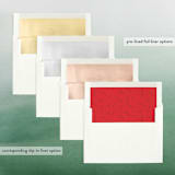 "Eight" - Retired Holiday Cards in Candy Cane by Ellis - Slip-In Envelope Liners