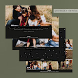 "Be Merry Starred" - Retired Holiday Cards in Coal by Abby Munn - Back of Card