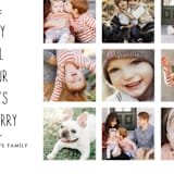 "Be Merry Starred" - Retired Holiday Cards in Coal by Abby Munn - Close-Up