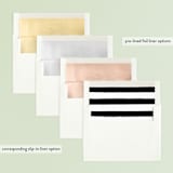 "Handwritten Holidays" - Retired Holiday Cards in Snowfall by Lehan Veenker - Slip-In Envelope Liners