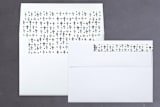 "Saint Francis" - Retired Holiday Cards in Glacier by Lagniappe Paper - Liner and Label