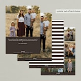 "Windswept" - Retired Holiday Cards in Cocao by Julie Murray - Back of Card