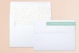 "Blessed" - Retired Holiday Cards in Snowflake by GeekInk Design - Liner and Label