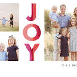 "Colorblock Joy" - Retired Holiday Cards in Pearl by Griffinbell Paper Co. - Close-Up