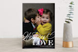 "Wonderful Love" - Retired Holiday Cards in Snow by Alston Foster - Front