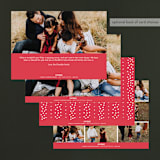 "Merry Days" - Retired Holiday Cards in Berry by Ekaterina Romanova - Back of Card