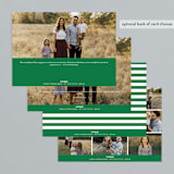 "Elegant Christmas Collage" - Retired Holiday Cards in Evergreen by Melissa Egan of Pistols - Back of Card