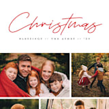 "Christmas Blessings to You" - Retired Holiday Cards in Merlot by Pine Street Creative - Close-Up