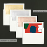 "Brushes" - Retired Holiday Cards in Berry by Oscar and Emma - Karly Depew - Slip-In Envelope Liners