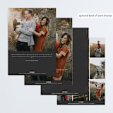 "Wonders of His Love Story" - Retired Holiday Cards in Midnight by Joan Nguyen - Back of Card