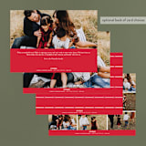 "simple border" - Retired Holiday Cards in Ruby by Ellis - Back of Card