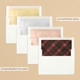 "Buffalo Check" - Retired Holiday Cards in Cardinal by Nicole Barreto - Slip-In Envelope Liners